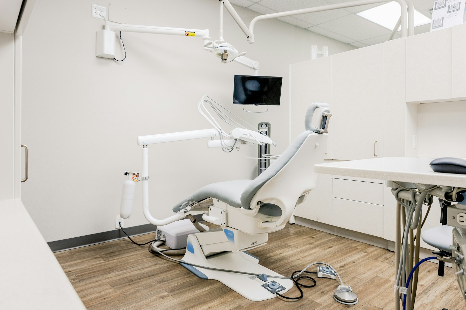 A bright dental clinic interior